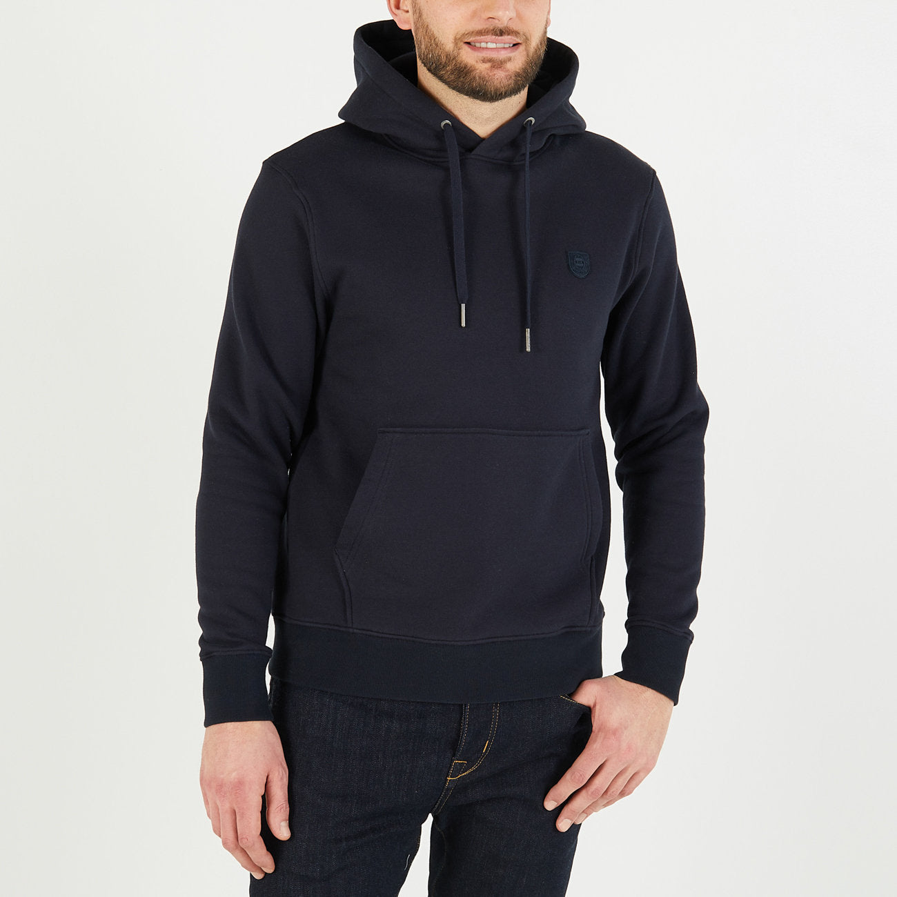 Plain Navy Blue Hoodie_H23MAISW0024_BLF_01