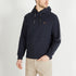 Dark Blue Hooded Sweatshirt With Flocked Eden Park Details_H23MAISW0031_BLF_01