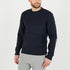 Dark Blue Sweatshirt With Debossed Eden Park Inscription_H23MAISW0032_BLF_01