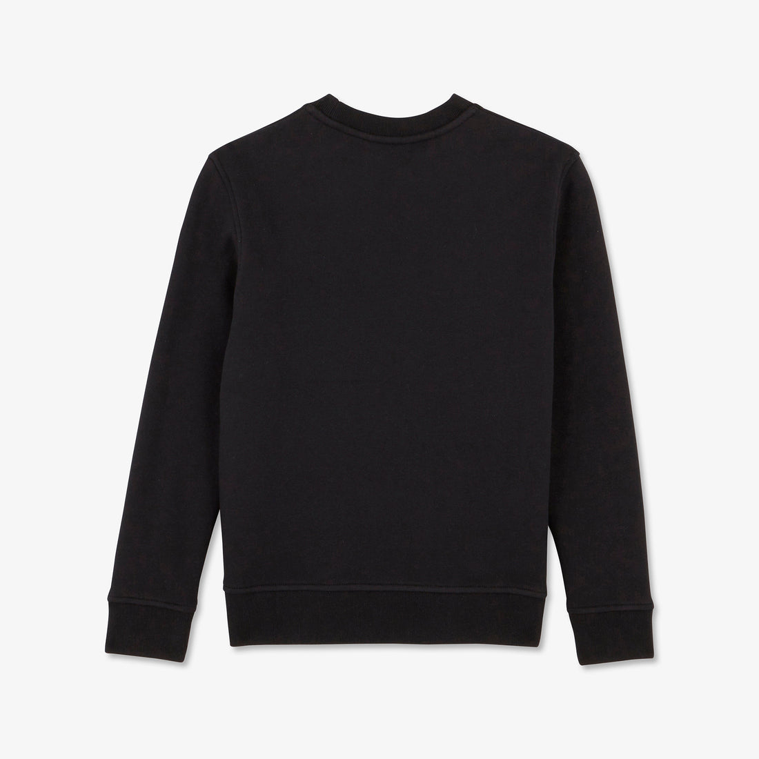 Black Sweatshirt With Silicone Insignia Logo Detail_H23MAISW0050_NO_02