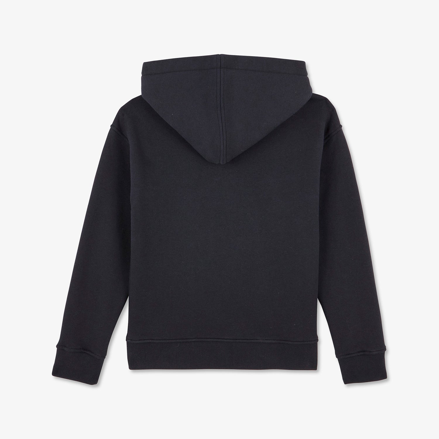 Dark Blue Zipped Sweatshirt With Hood_H23MAISW0051_BLF_02