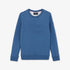 Blue Sweatshirt With Debossed Eden Park Inscription_H23MAISW0053_BLM30_01