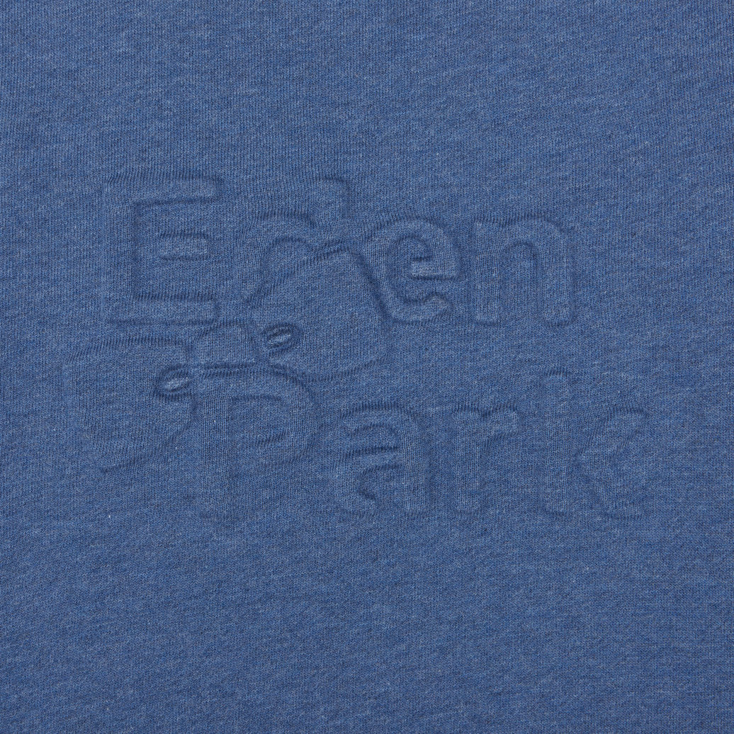 Blue Sweatshirt With Debossed Eden Park Inscription_H23MAISW0053_BLM30_03