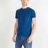 Blue Slim Fit T Shirt With Tricolour Trim_H23MAITC0001_BLF26_01