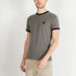 Grey Short-Sleeved T-Shirt With Jacquard Inscription_H23MAITC0005_GRM18_01