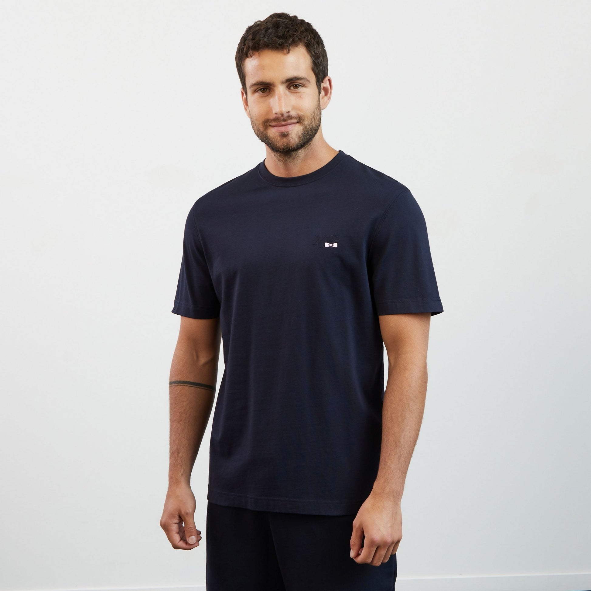 Dark Blue T-Shirt With 2023 Embroidery_H23MAITC0006_BLF_03