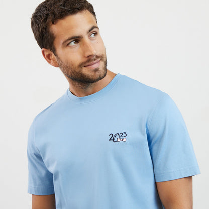 Blue T-Shirt With 2023 Embroidery_H23MAITC0007_BLM9_06