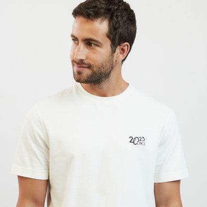 White T-Shirt With 2023 Embroidery_H23MAITC0008_ECC_06