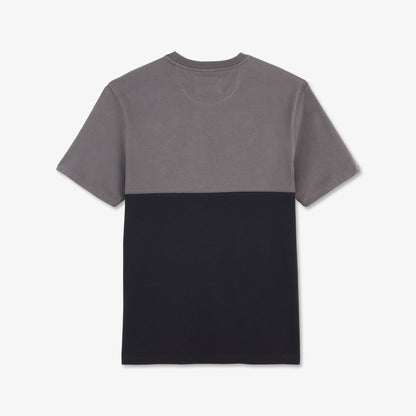 Dark Grey Short-Sleeved Colourblock T-Shirt_H23MAITC0018_GRF6_05