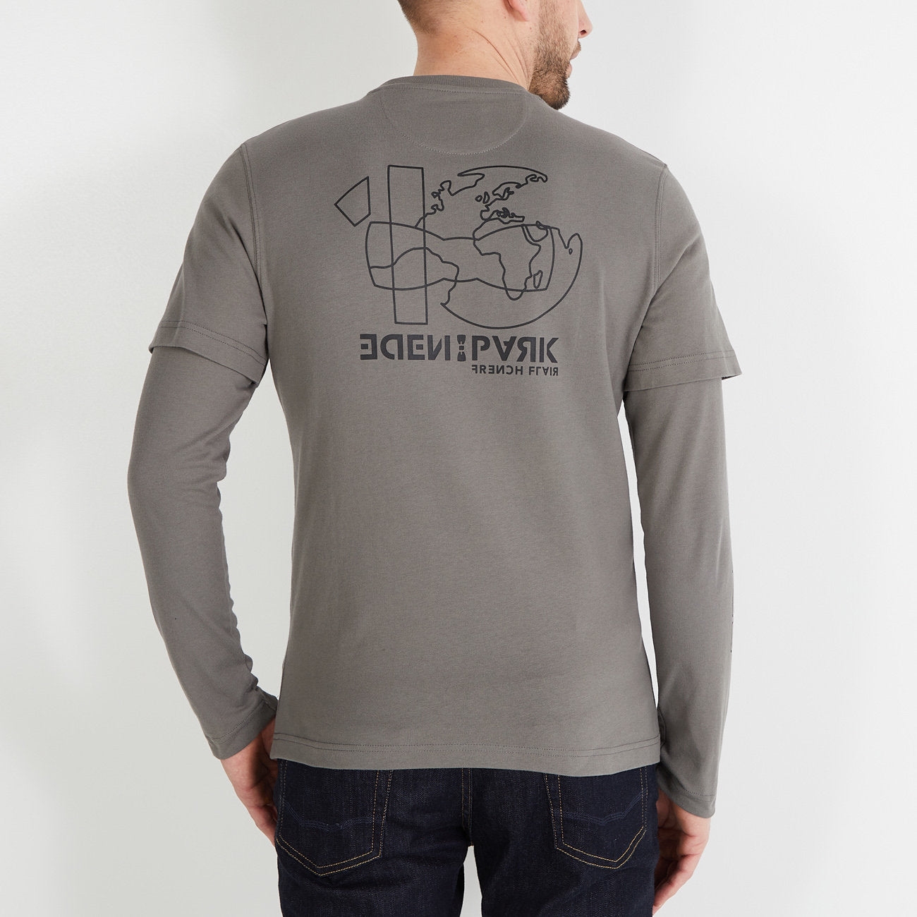 Grey Double-Sleeved T-Shirt_H23MAITL0018_GRM18_02