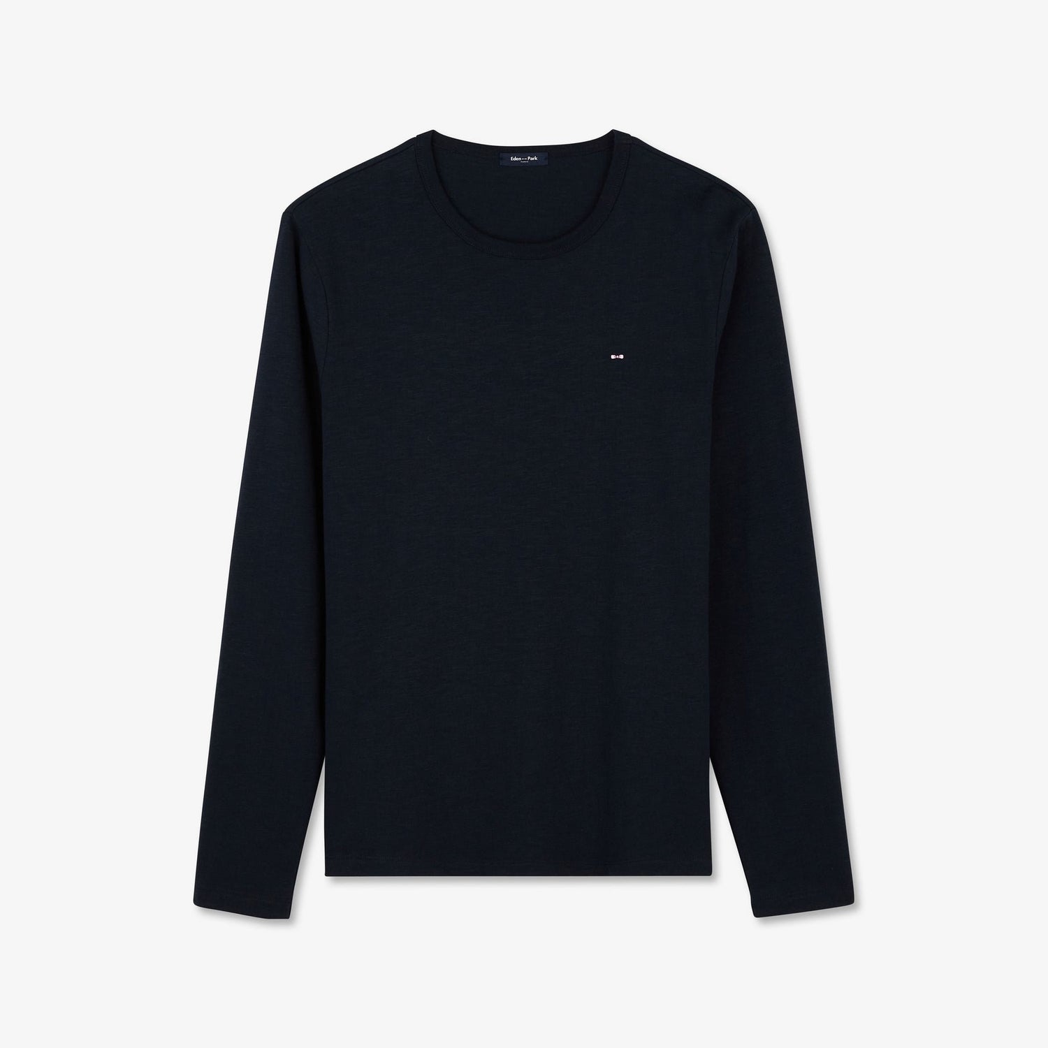 Plain Dark Blue Long-Sleeved T-Shirt_H23MAITL0023_BLF_02