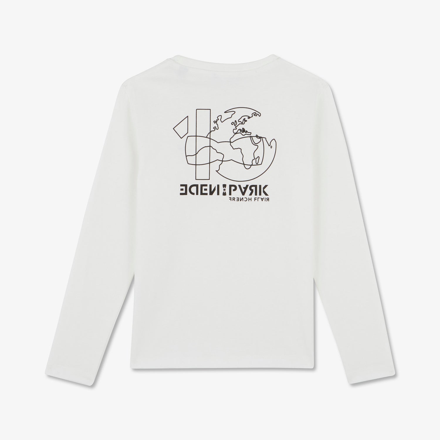 Off-White Long-Sleeved T-Shirt With French Flair Screen Print On The Back_H23MAITL0028_ECC_02