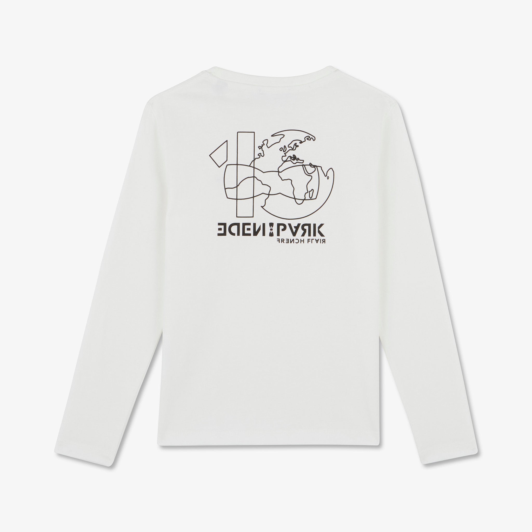Off-White Long-Sleeved T-Shirt With French Flair Screen Print On The Back_H23MAITL0028_ECC_02