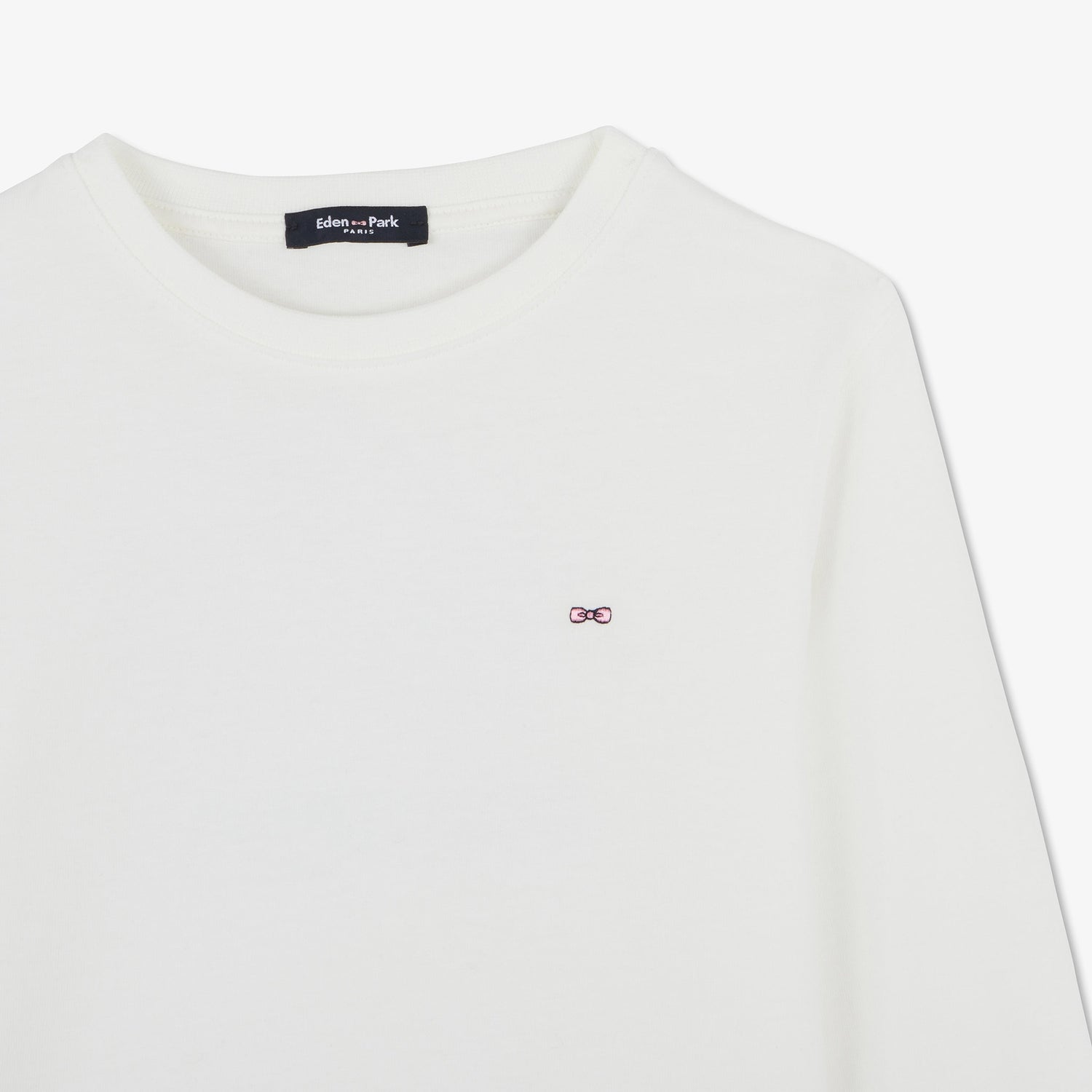 Off-White Long-Sleeved T-Shirt With French Flair Screen Print On The Back_H23MAITL0028_ECC_03