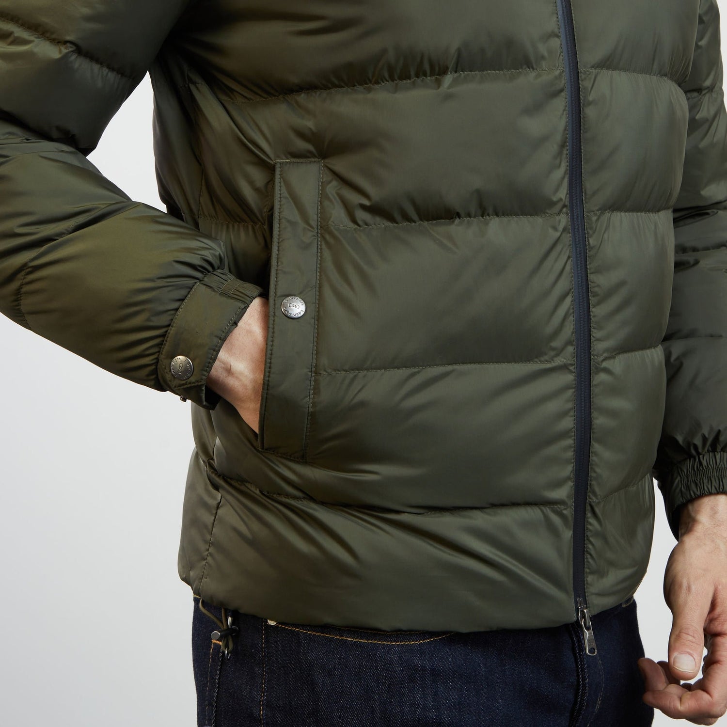 Khaki Hooded Puffa Jacket_H23PAMDL0005_KAF_07