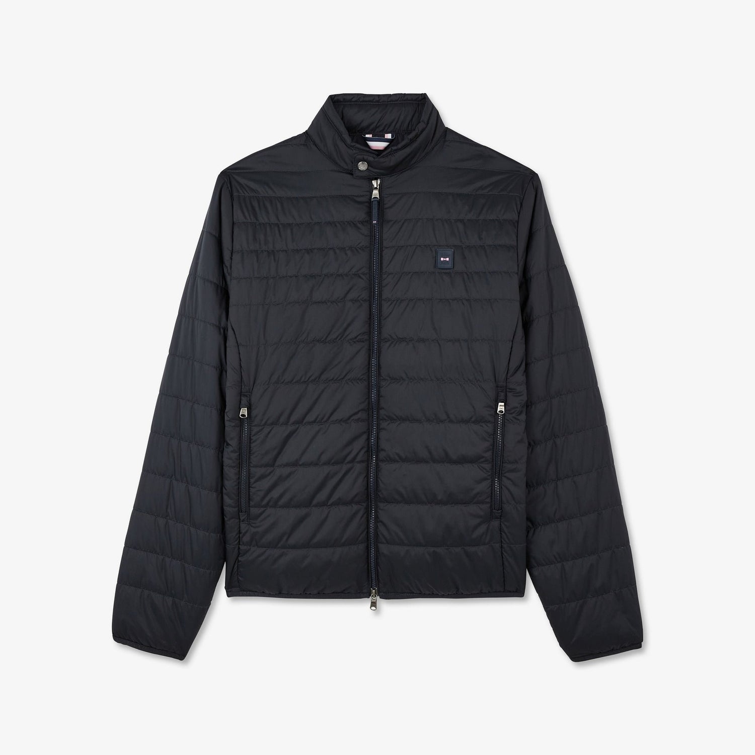 Navy Blue Long-Sleeved Puffa Jacket_H23PAMDL0008_BLF_02