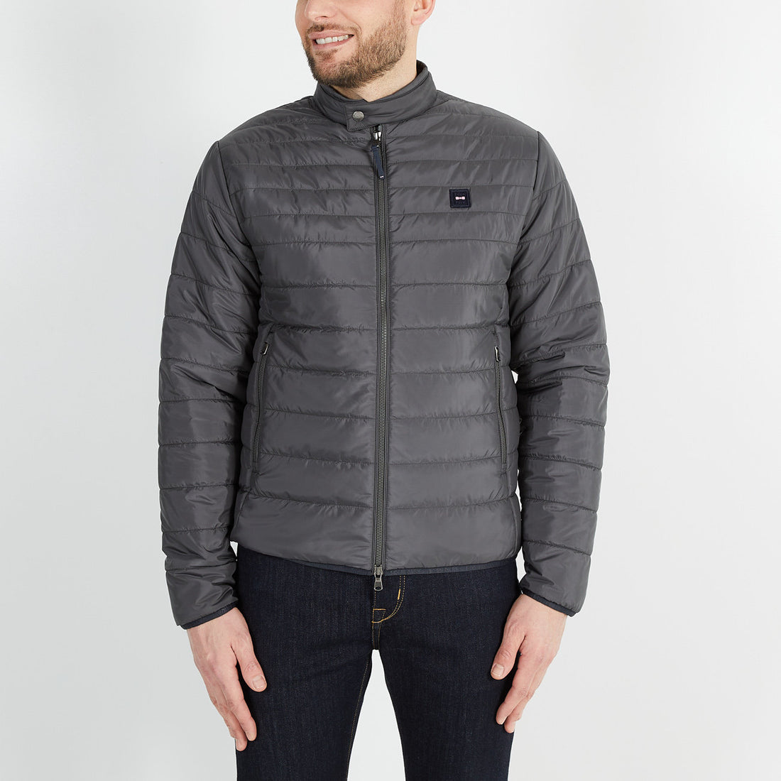 Dark Grey Long-Sleeved Puffa Jacket_H23PAMDL0008_GRF6_01