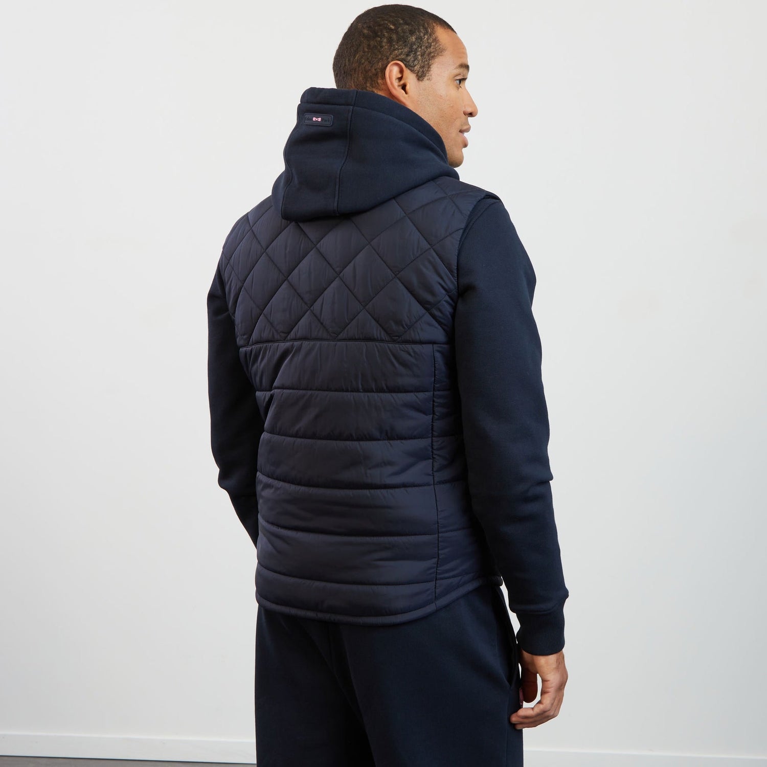 Dark Blue Sleeveless Zip Puffa Jacket_H23PAMDS0001_BLF_04