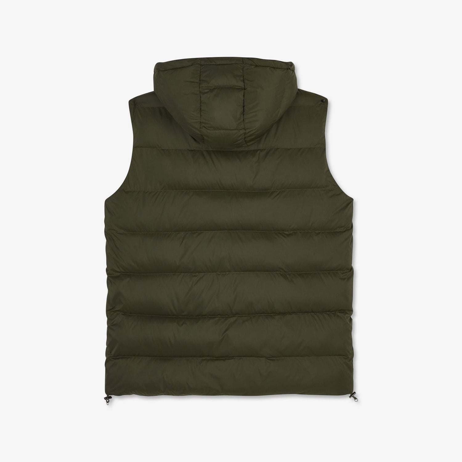 Khaki Sleeveless Hooded Puffa Jacket_H23PAMDS0003_KAF_05