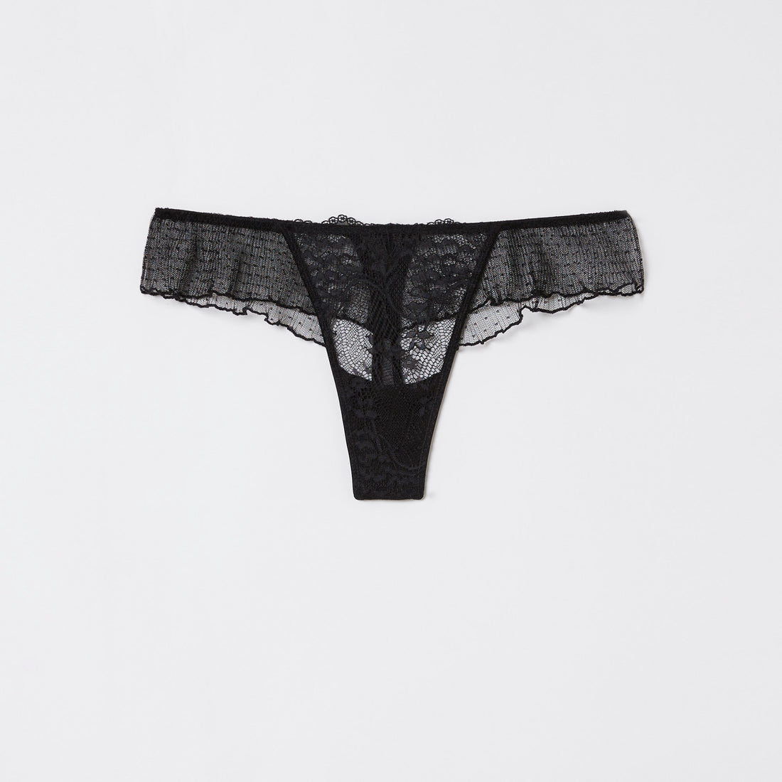 Black G-String French Knickers