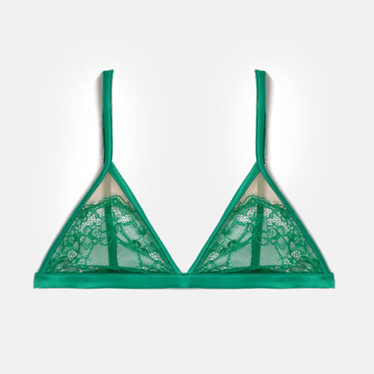 Green Triangle Bra