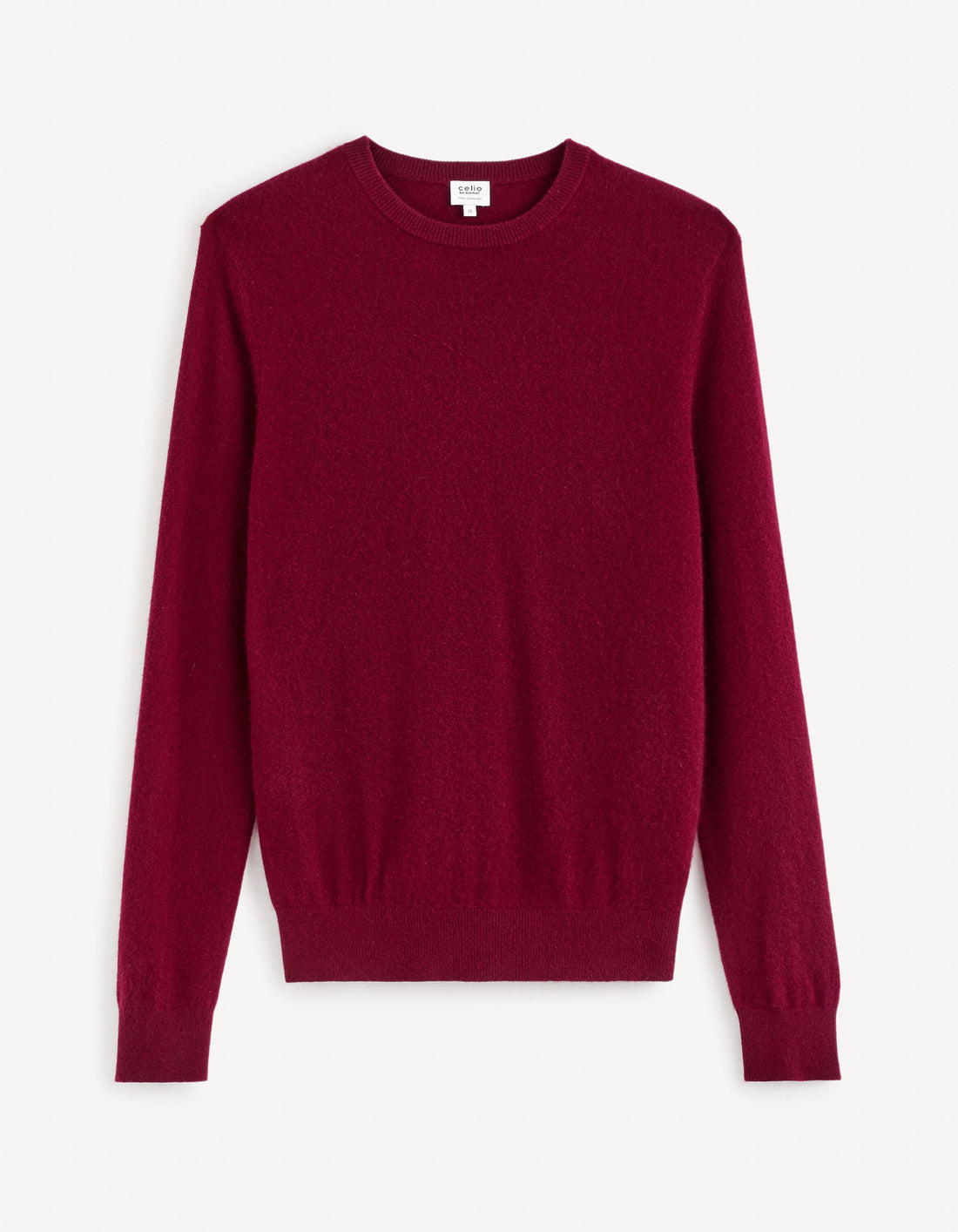 Round Neck Sweater 100% Cashmere_JECLOUD_BURGUNDY_01