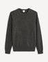 Round Neck Sweater 100% Cashmere_JECLOUD_HEATHER ANTHRACITE_01