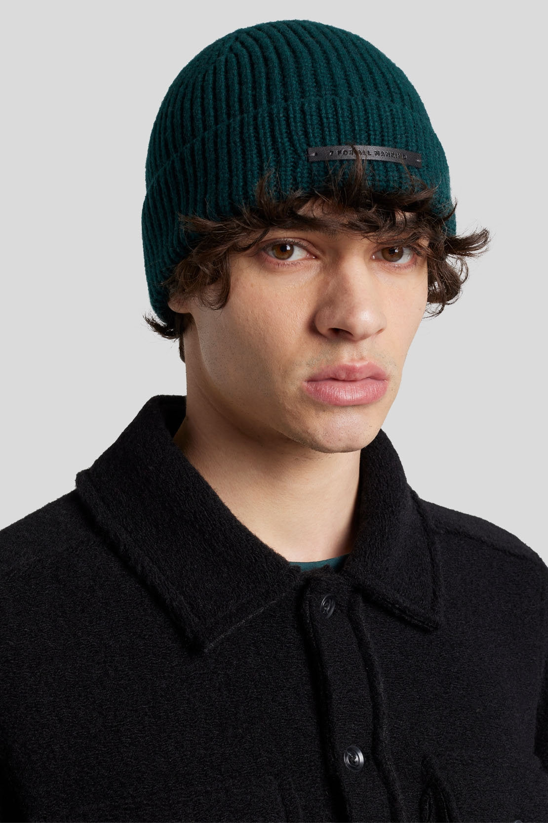 Beanie Wool Cashmere Hunter Green_JS6M9550HG_HG_03