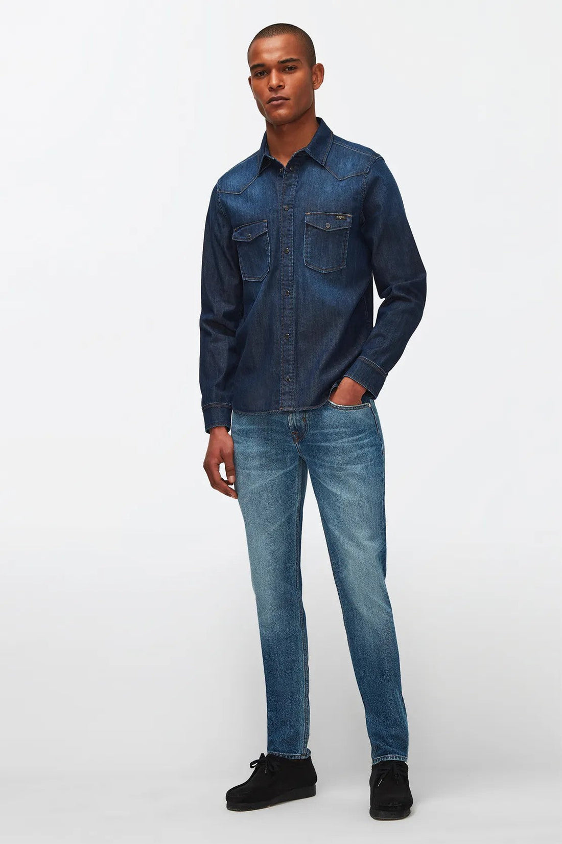 Western Shirt Stretch Tek Elementary 7 For All Mankind