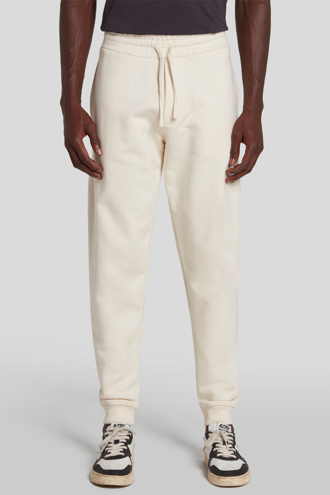 Sweatpants Organic Cotton Dover White_JSAM354ODW_DW_02