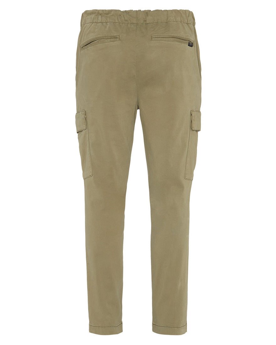 Kaki Cargo Jogger Luxe Performance Sateen Olive Green 7 For All Mankind