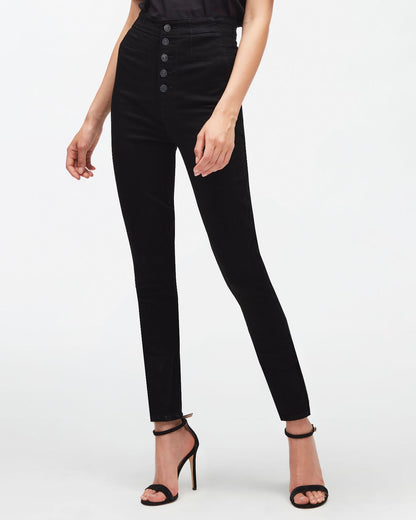 Black Sasha Slim Illusion Luxe Jet Black 7 For All Mankind