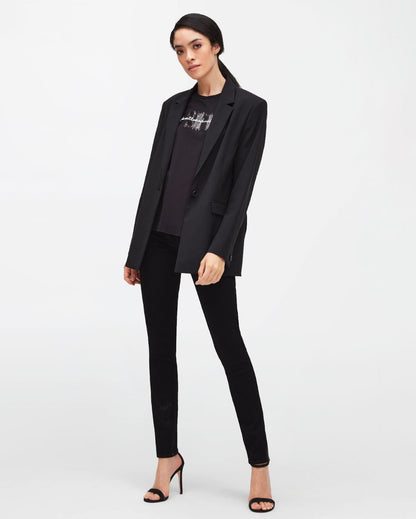 Black Sasha Slim Illusion Luxe Jet Black 7 For All Mankind