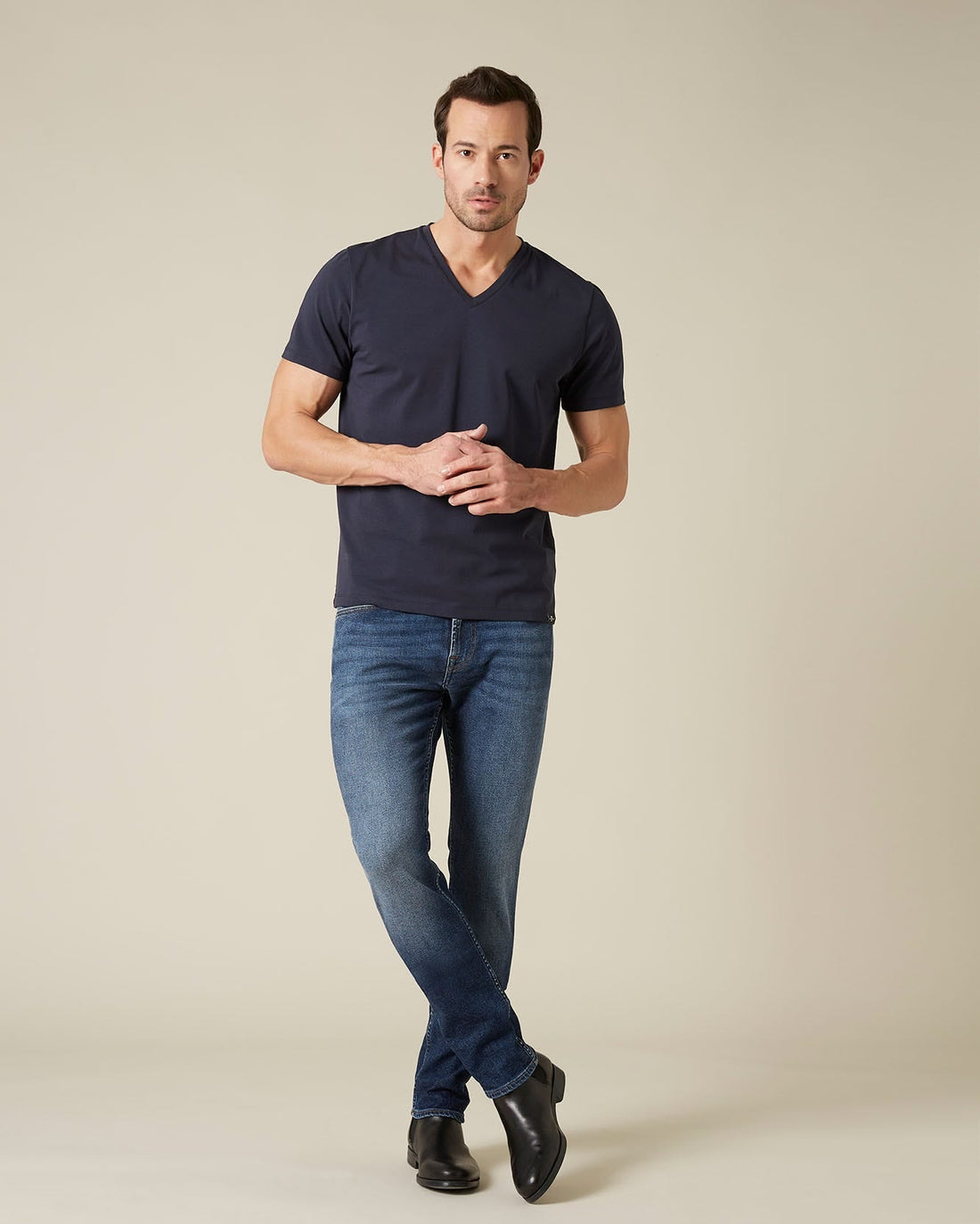 Middle Blue RONNIE LUXE VINTAGE DEFENCE BLUE 7 For All Mankind