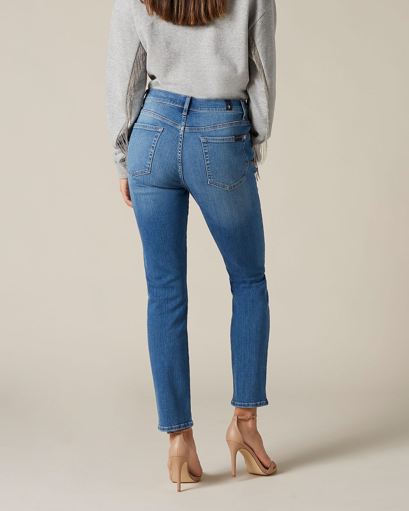 Light Blue RELAXED SKINNY Slim Illusion Posessed 7 For All Mankind