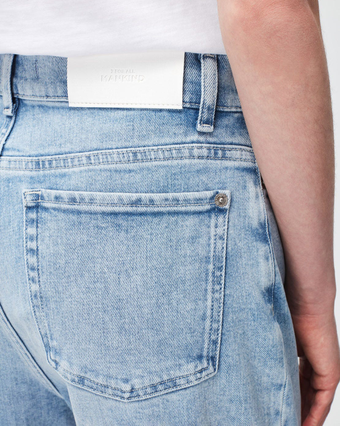 Light Blue Dylan Looker With High Low Hem 7 For All Mankind