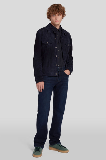 Trucker Jacket Suede Navy_JSEM1570NA_NA_05