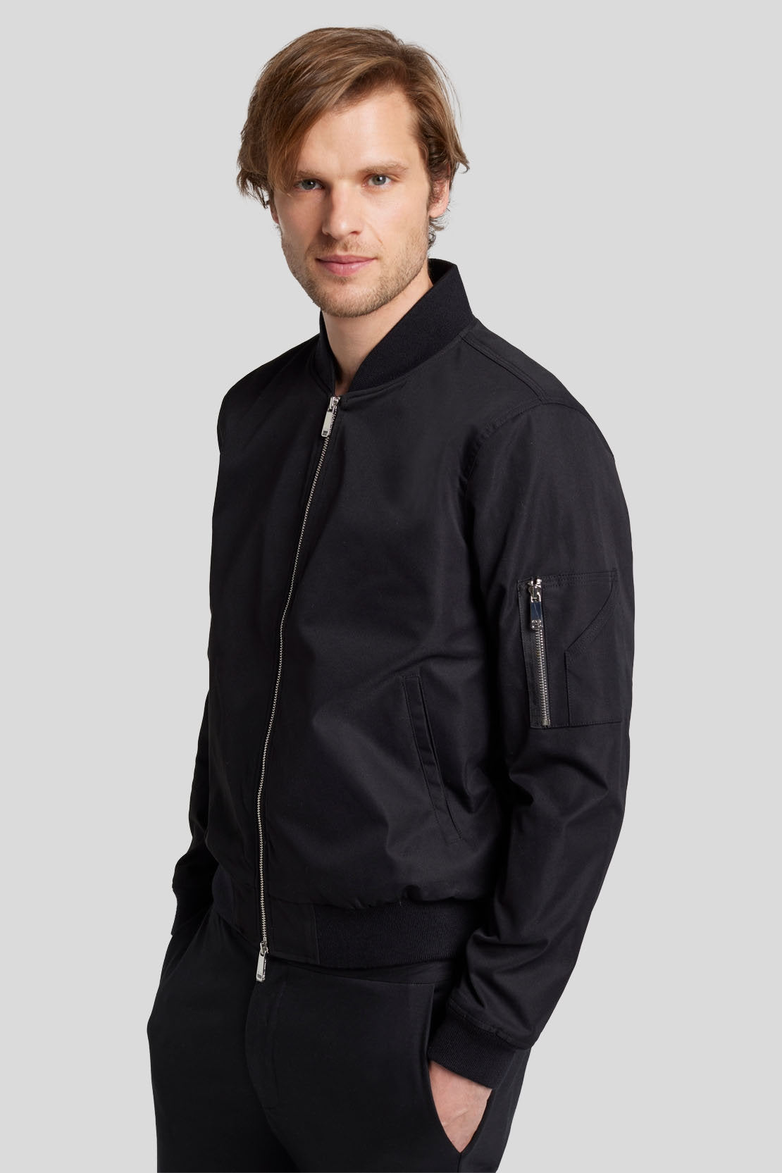 Bomber Jacket Tech Series Black_JSEMQ320BK_BK_03