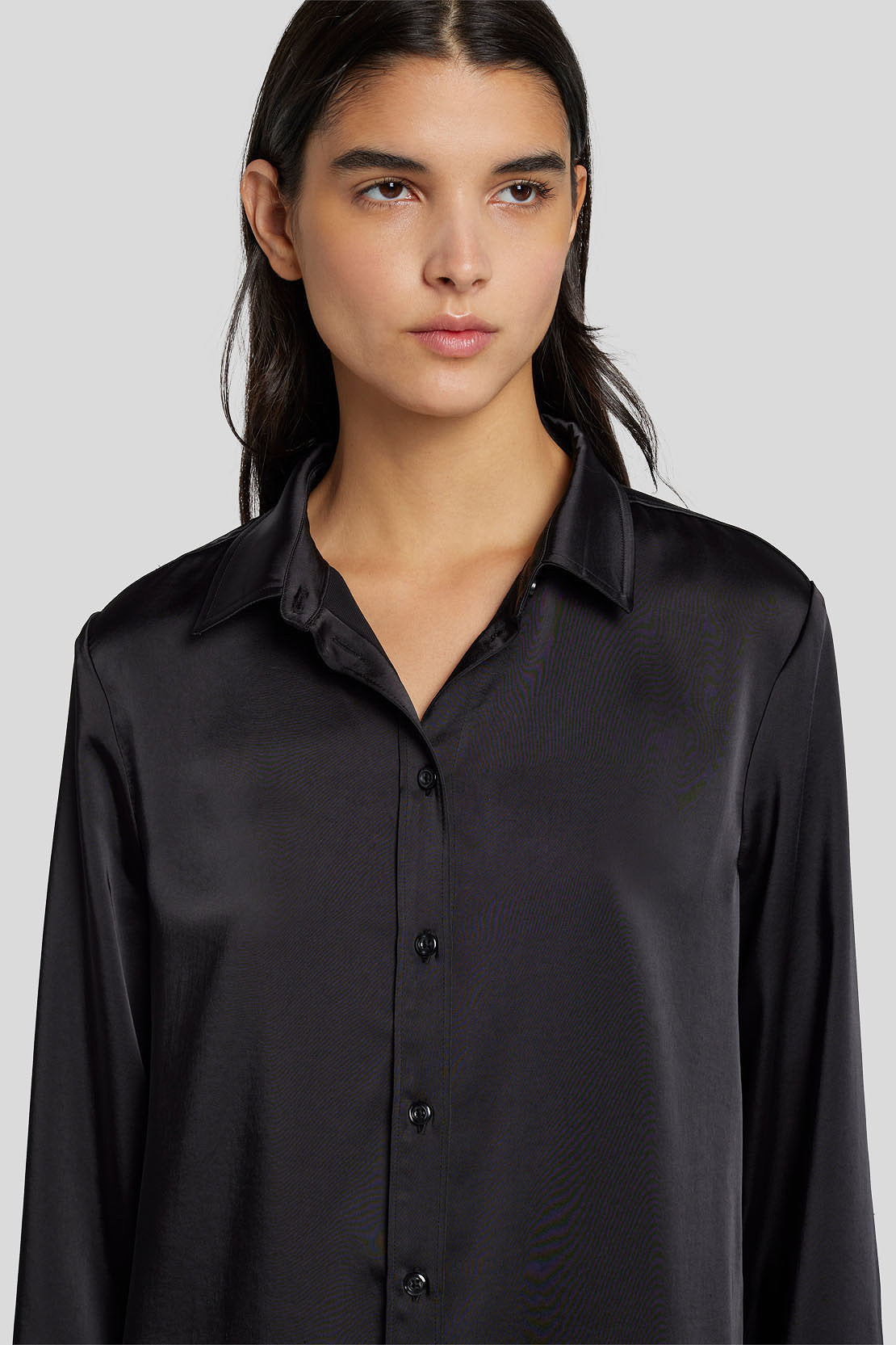 Satin Shirt Poly Satin Black_JSFL5580BK_BK_06