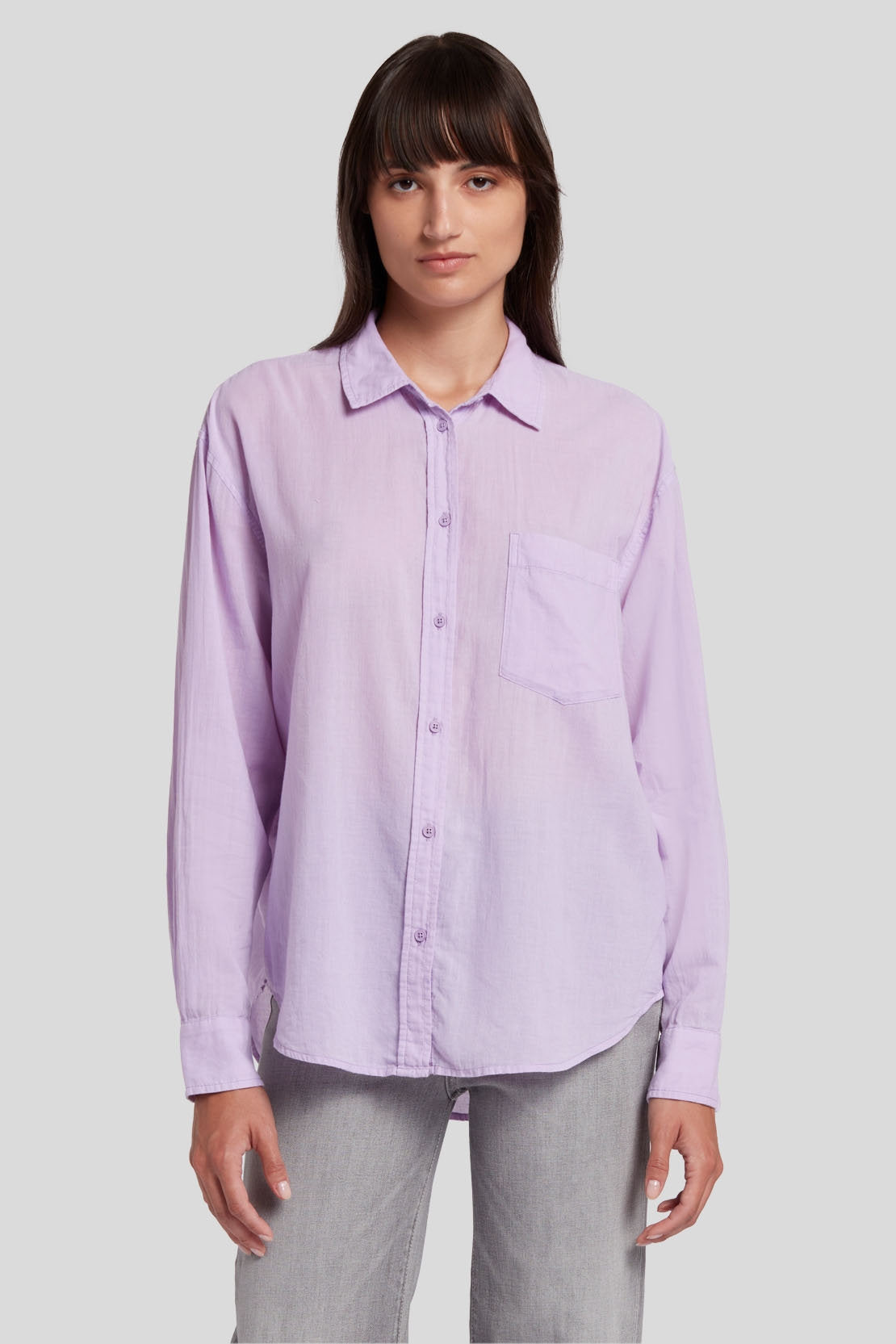 Voile Button Down Cotton Voile Lavender_JSFL5680LA_LA_01