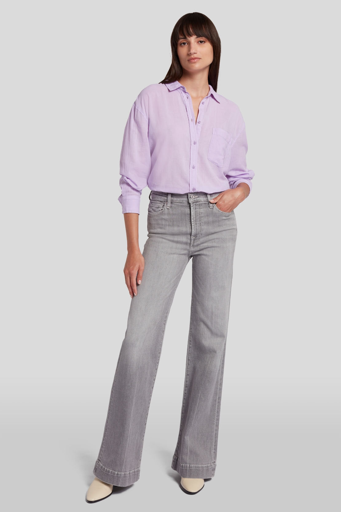 Voile Button Down Cotton Voile Lavender_JSFL5680LA_LA_05