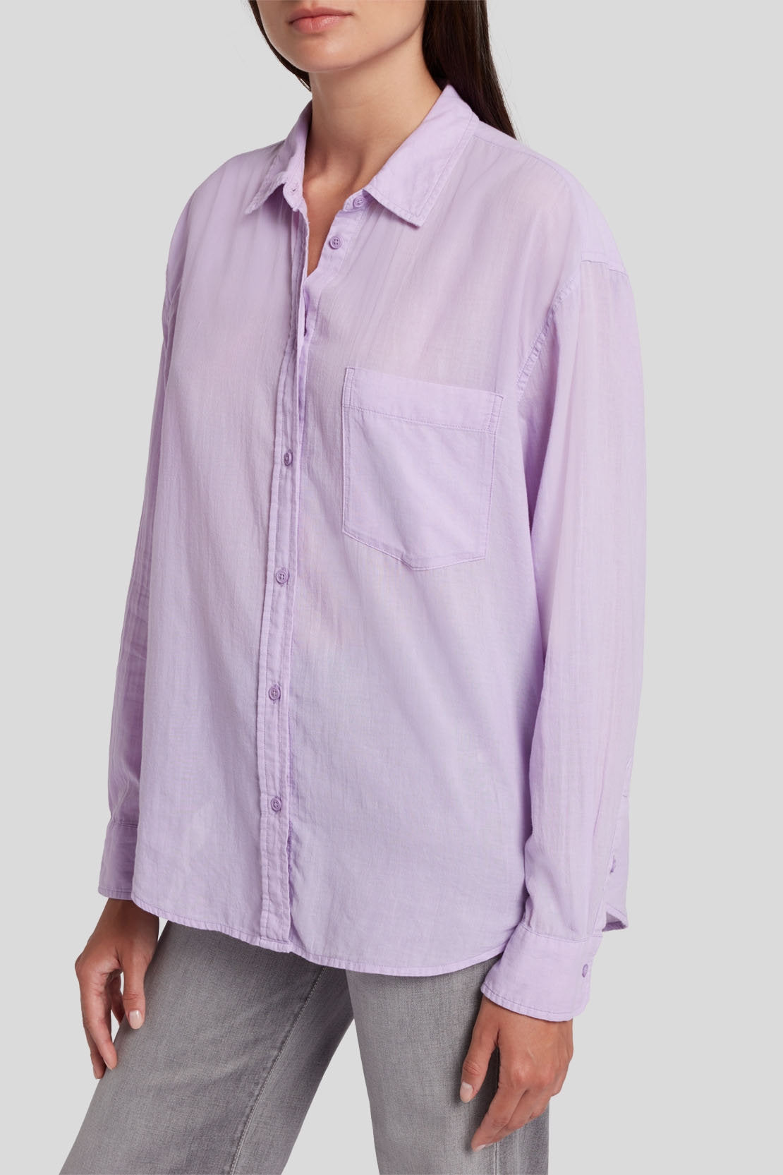 Voile Button Down Cotton Voile Lavender_JSFL5680LA_LA_06