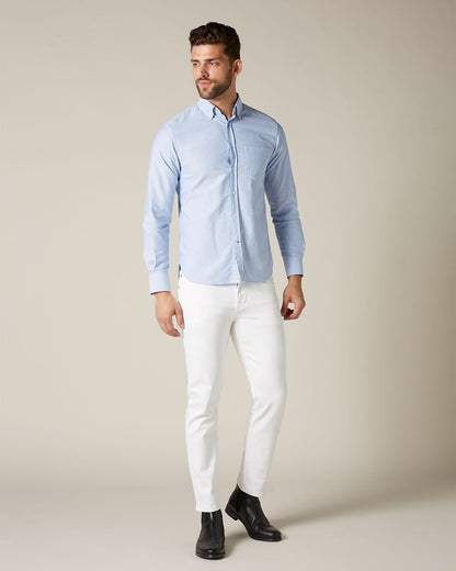 Light Blue Button Down Shirt Oxford Light Blue 7 For All Mankind