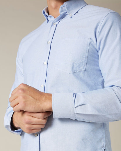 Light Blue Button Down Shirt Oxford Light Blue 7 For All Mankind