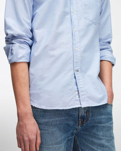Button Down Shirt Oxford Light Blue 7 For All Mankind