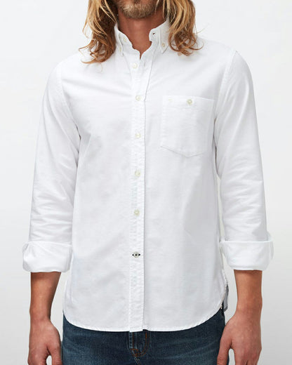 Button Down Shirt Oxford White 7 For All Mankind