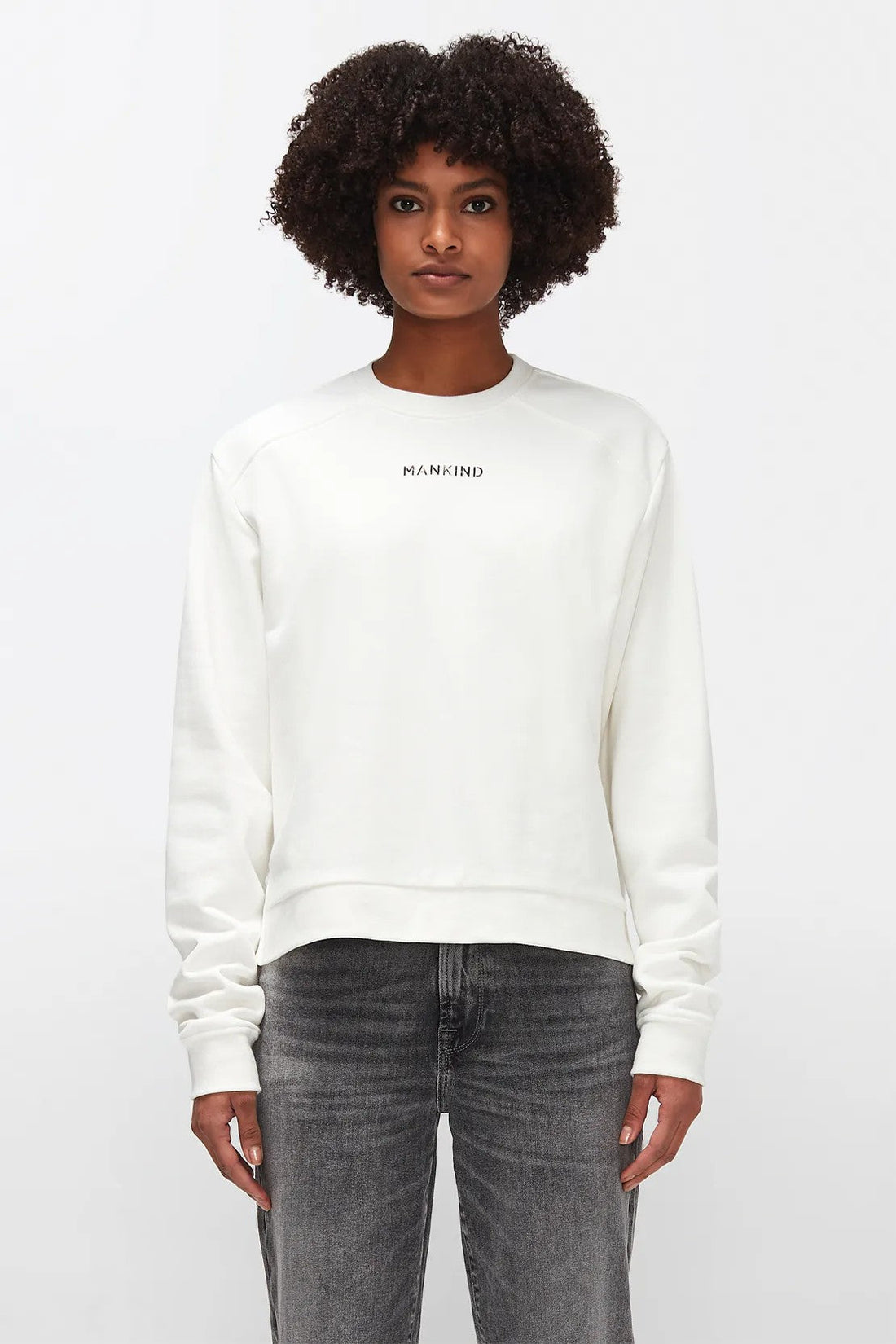 Mankind Sweatshirt Cotton Winter White 7 For All Mankind