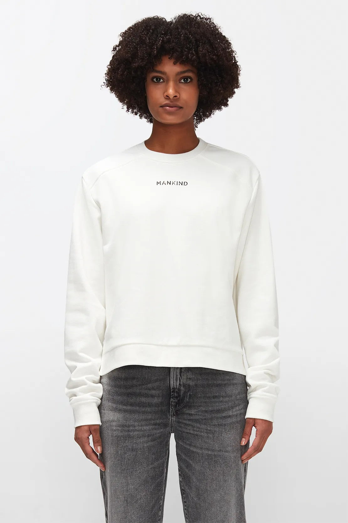 Mankind Sweatshirt Cotton Winter White 7 For All Mankind