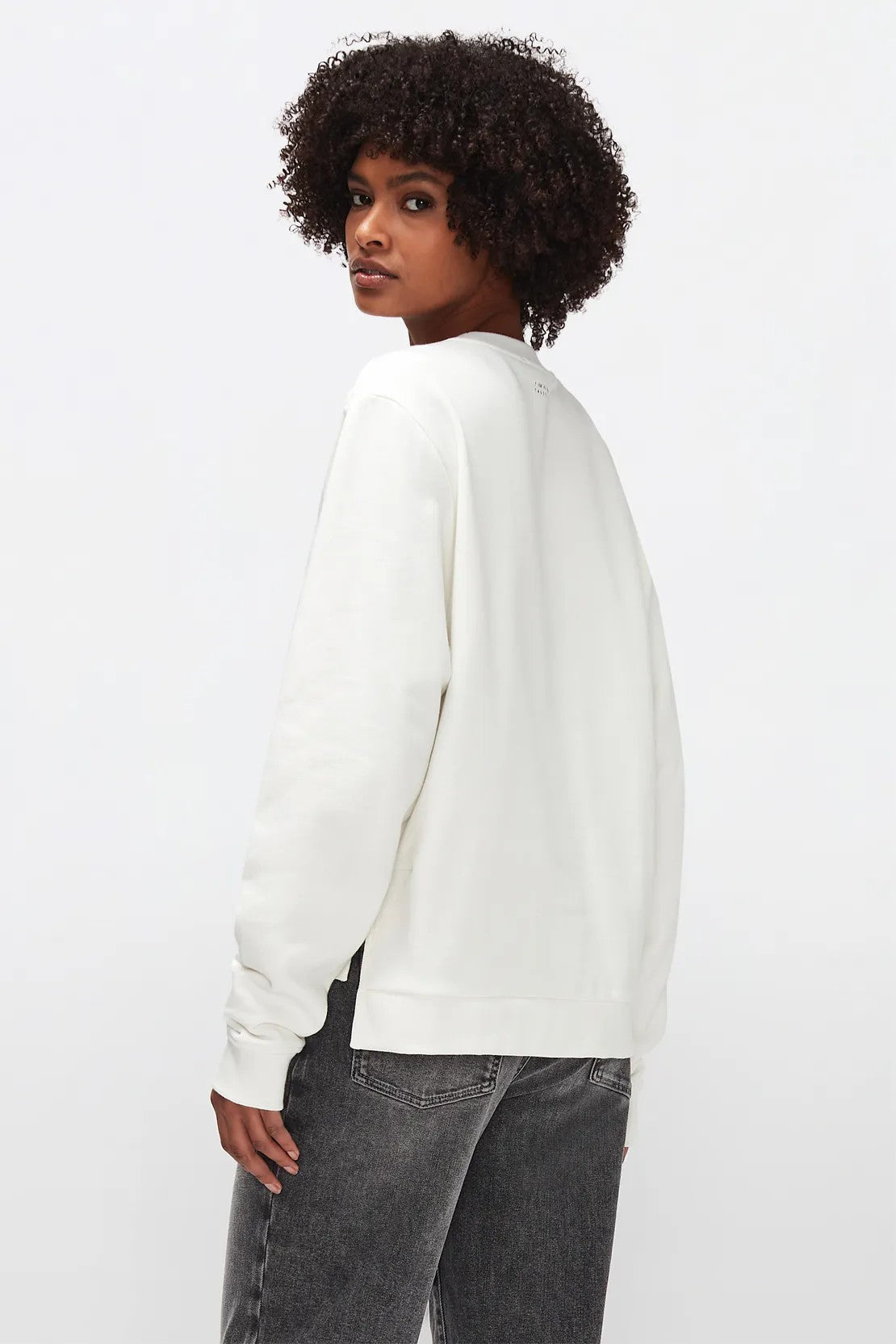 Mankind Sweatshirt Cotton Winter White 7 For All Mankind