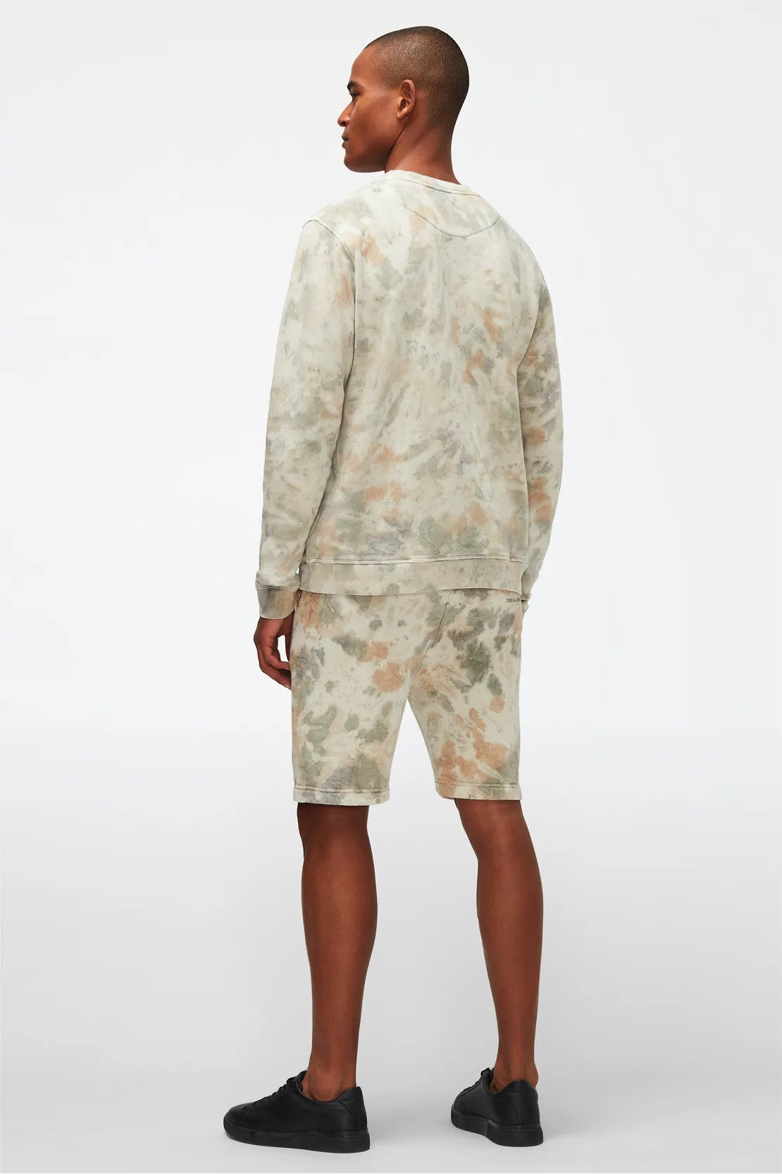 Sweatshirt Mineral Dye Camo Multicolour